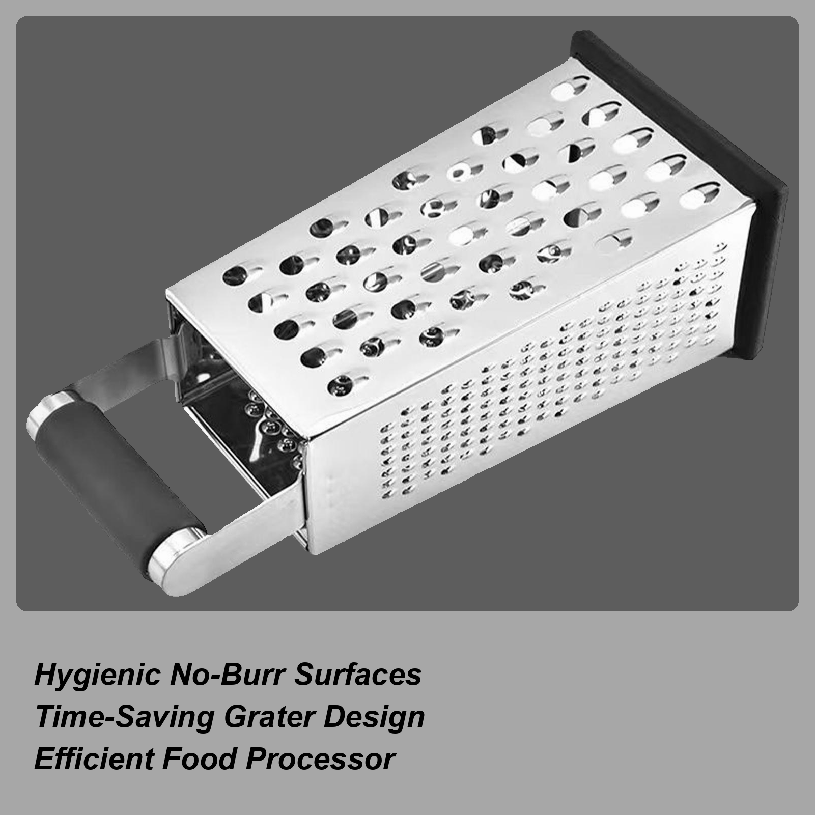 Meal Prep With Potatoes - Stainless Steel Standing Cheese Grater Four-Sided