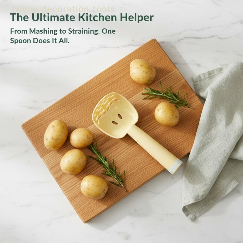 Meal Prep With Potatoes - Multifunction Kitchen Spoon Skimmer Garlic Masher