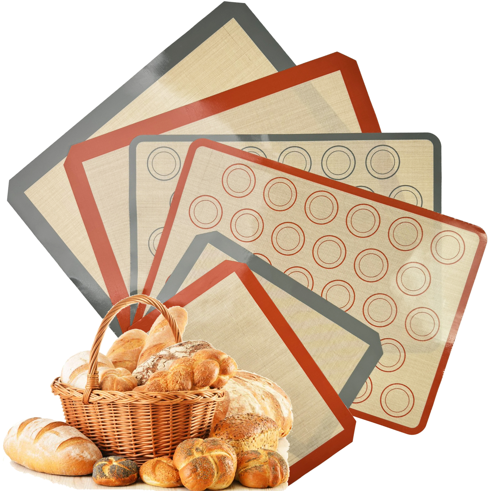 Food Prep Mat - 1PC Silicone Baking Mat for Oven,