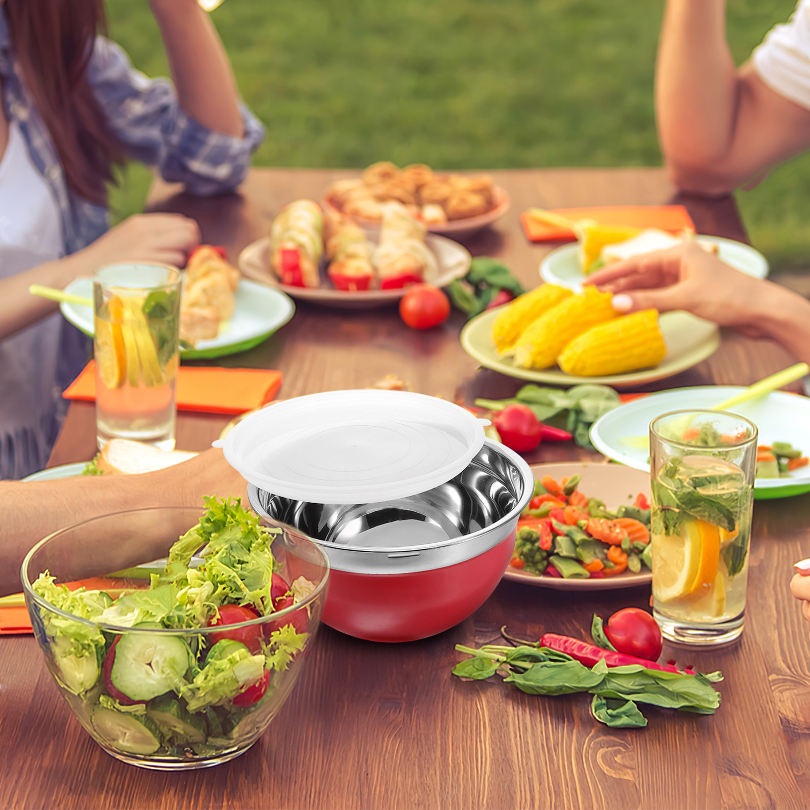 Stainless Steel Salad Bowl wit - Meal Prep Noodles のレビューと価格