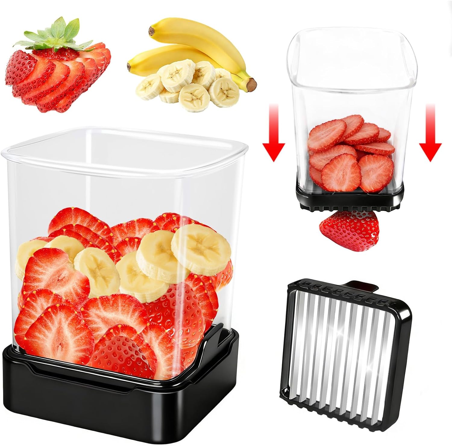 Fruit Slicer Cup for Strawberr - Meal Prep Quick のレビューと価格