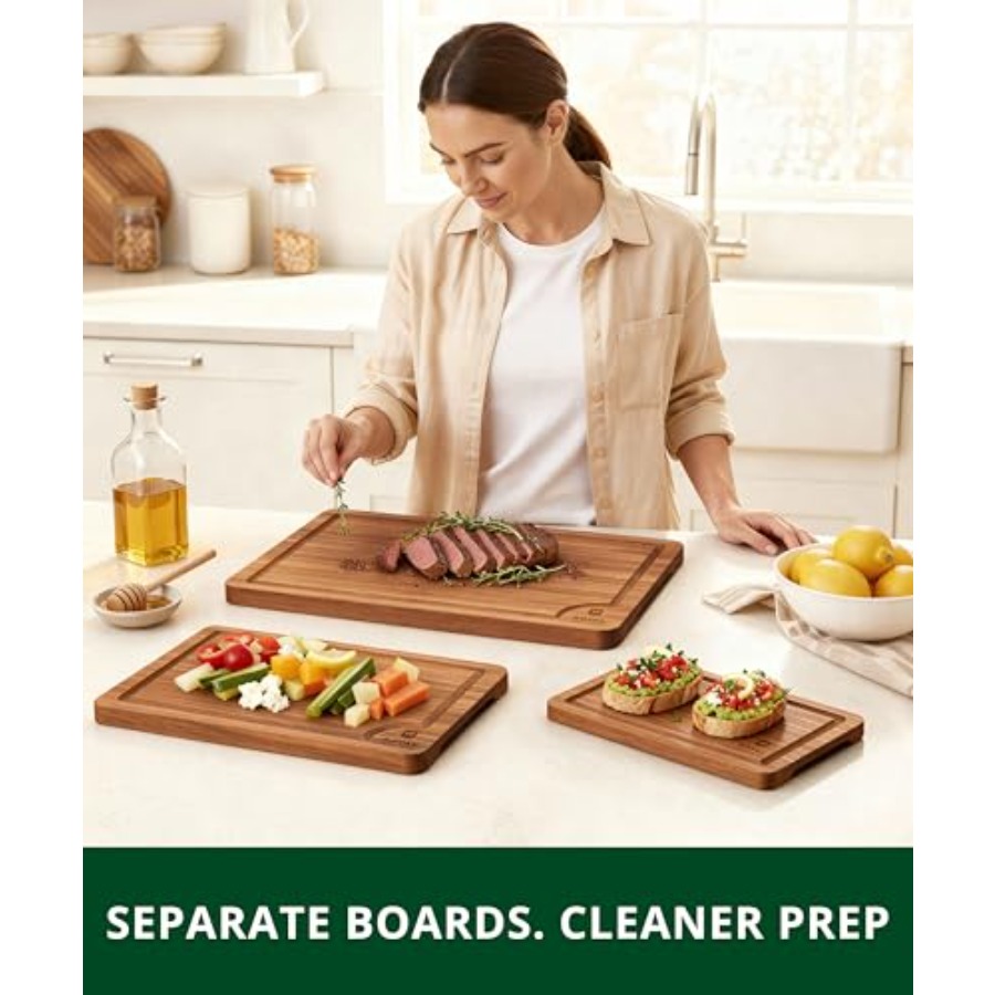 Wooden Cutting Boards for Kitc - Meal Prep Juice のレビューと価格