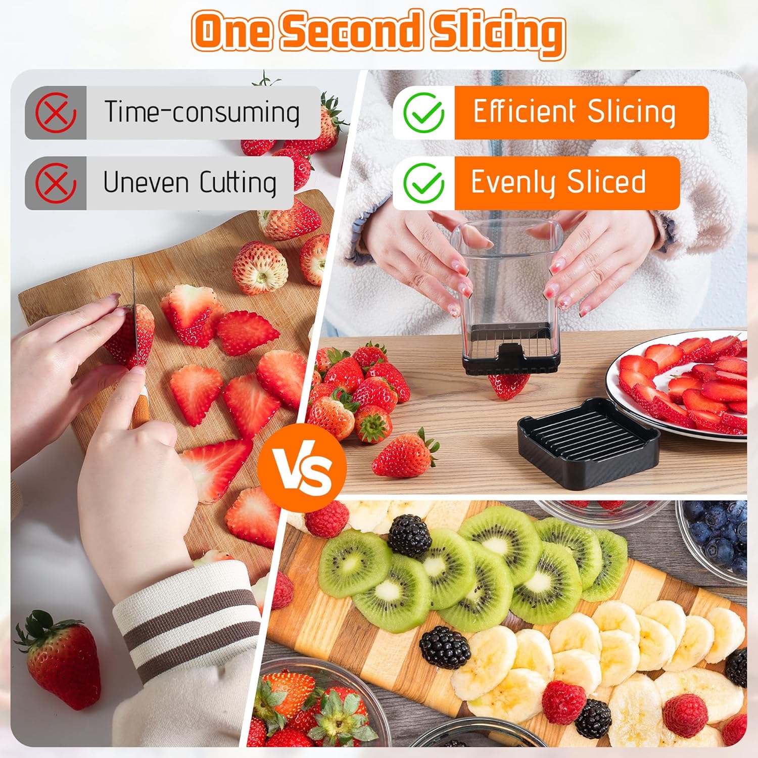 Rapid Fruit Slicer Cup - 304 S - Meal Prep Quick のレビューと価格