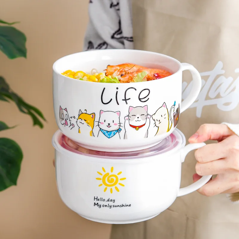 Cartoon Ceramic Instant Noodle - Meal Prep Noodles のレビューと価格