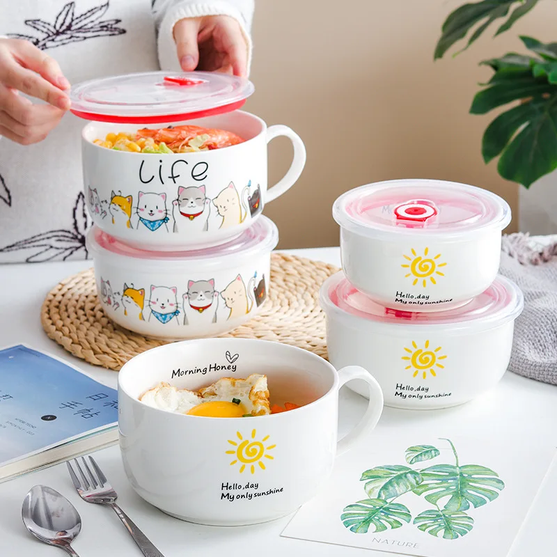 Cartoon Ceramic Instant Noodle - Meal Prep Noodles のレビューと価格