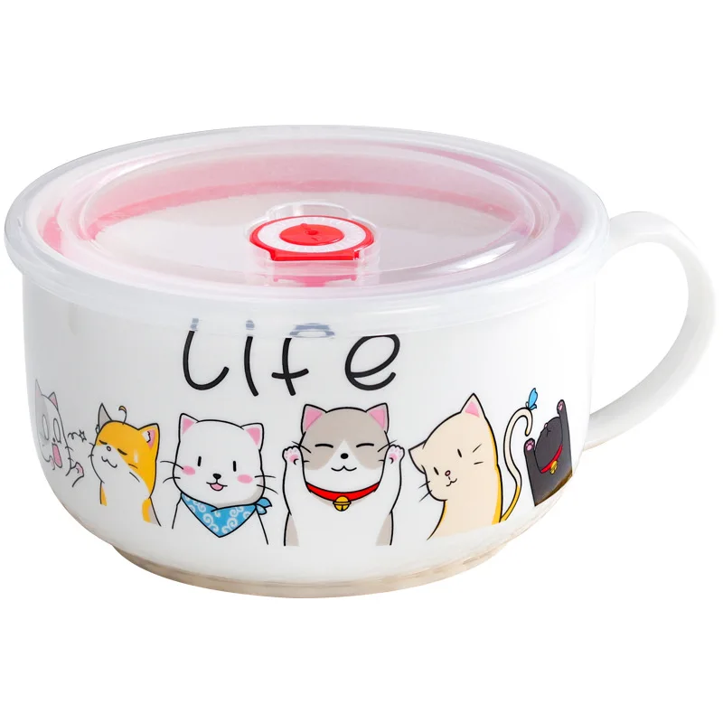 Cartoon Ceramic Instant Noodle - Meal Prep Noodles のレビューと価格
