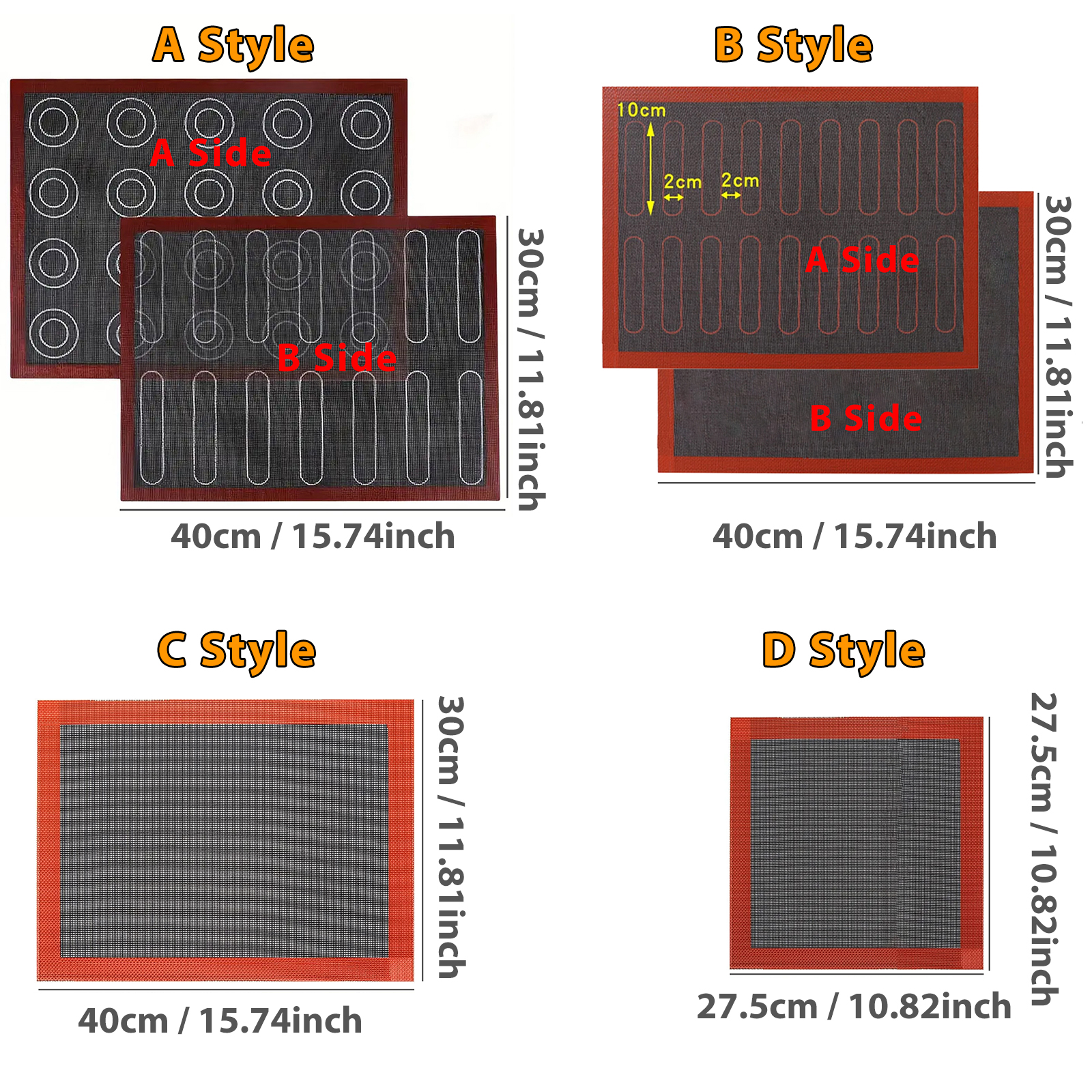 1PC Perforated Silicone Baking - Food Prep Mat のレビューと価格