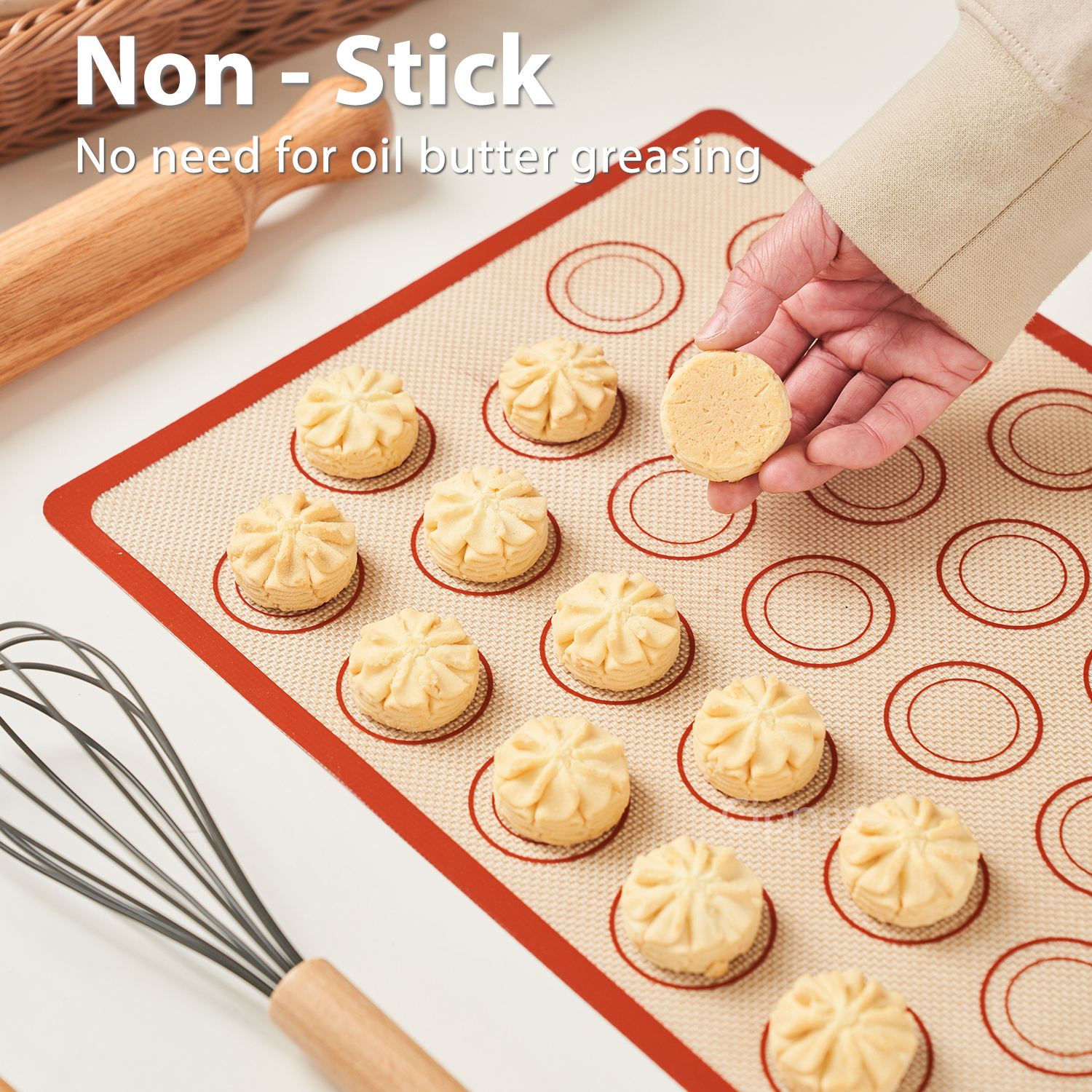 1PC Silicone Baking Mat for Ov - Food Prep Mat のレビューと価格