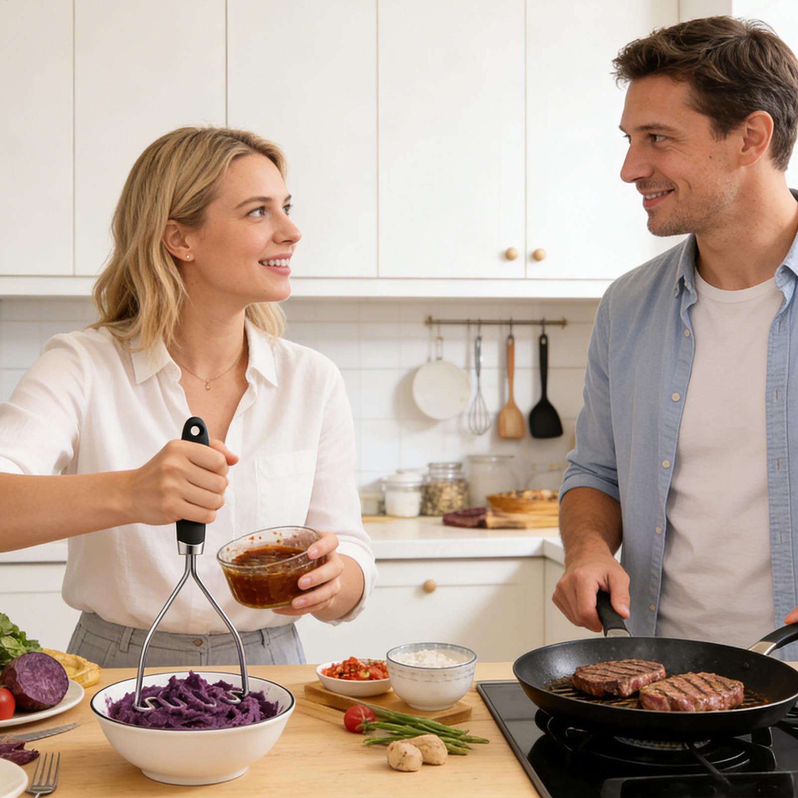 Mashed Potato Masher Kitchen B - Meal Prep With Potatoes のレビューと価格