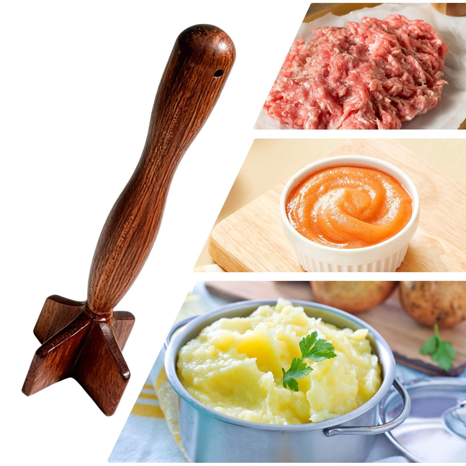 Wooden Meat Masher Wooden Meat - Meal Prep With Potatoes のレビューと価格