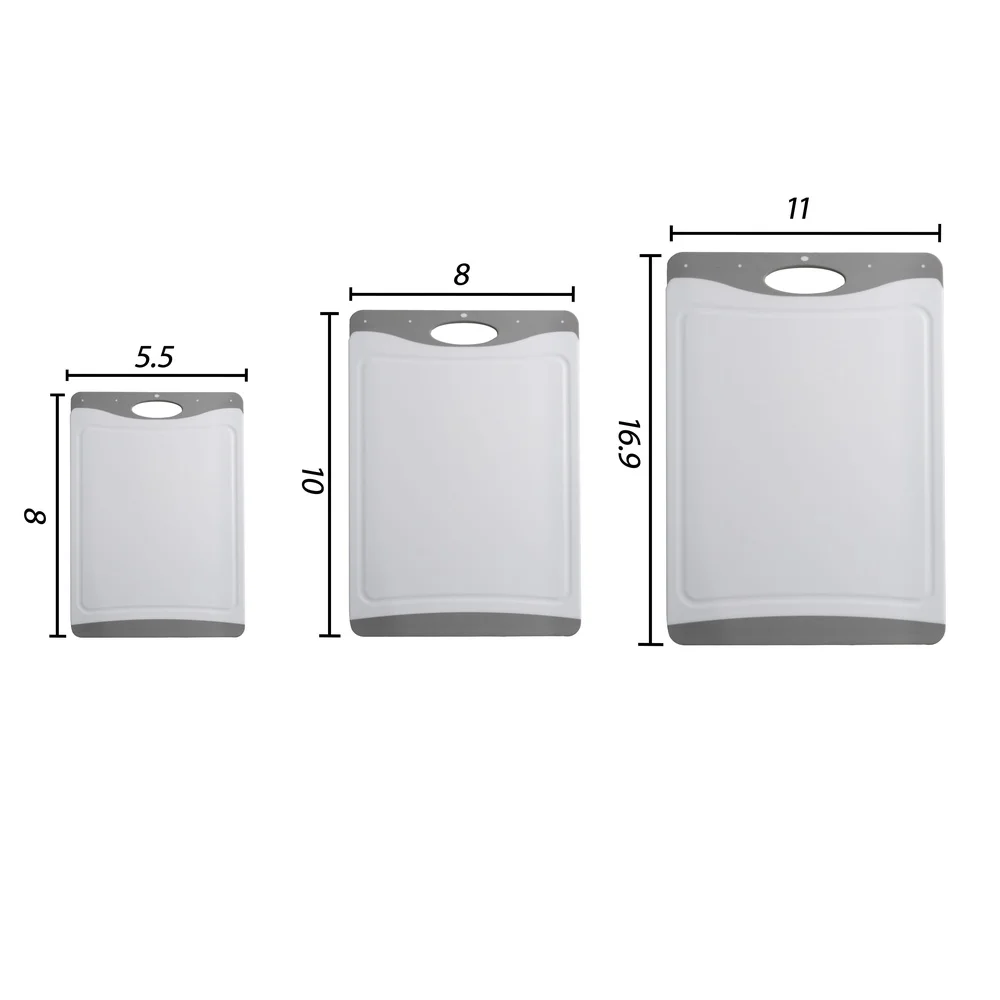 3-Piece Non-Slip Cutting Board - Meal Prep Juice のレビューと価格
