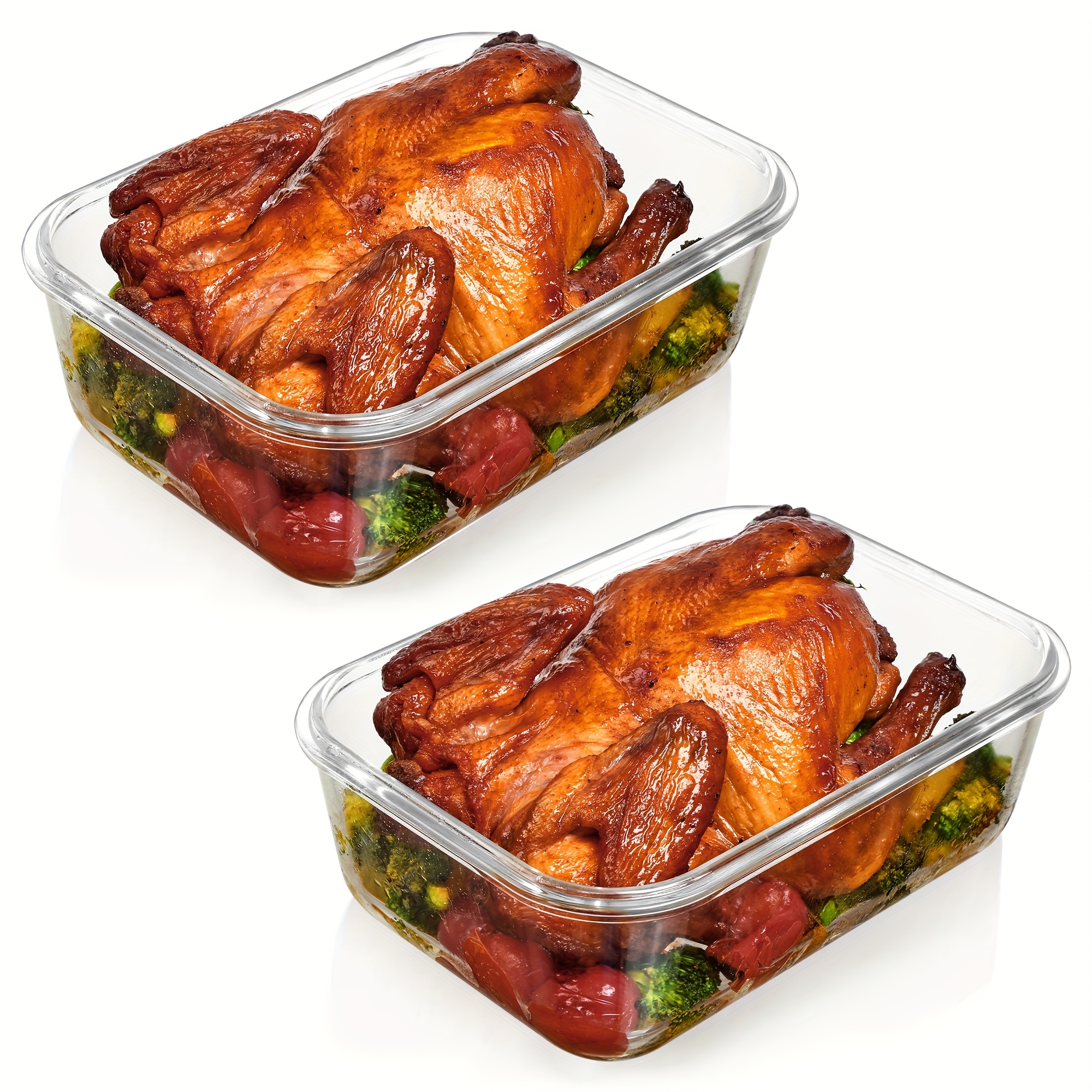 us2pcs/4pcs Glass Storage Cont - Meal Prep Quick のレビューと価格