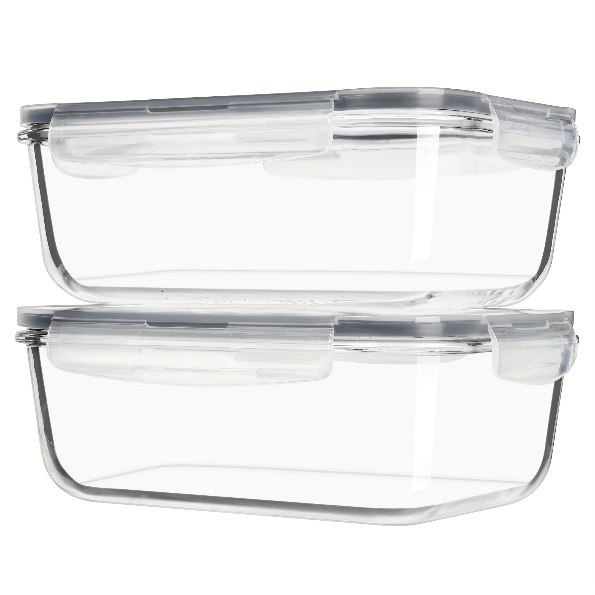 us2pcs/4pcs Glass Storage Cont - Meal Prep Quick のレビューと価格