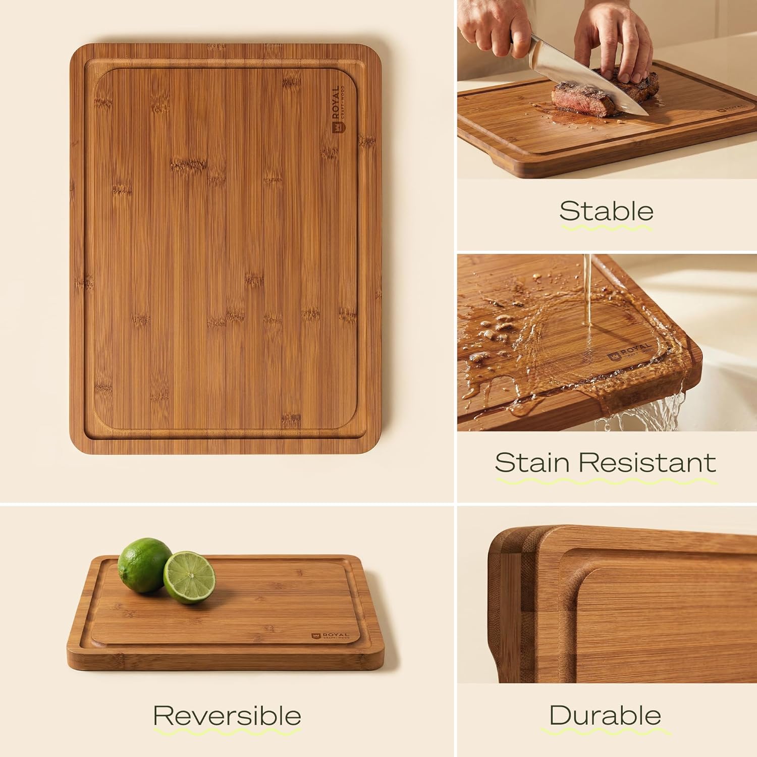 Wooden Cutting Boards for Kitc - Meal Prep Juice のレビューと価格