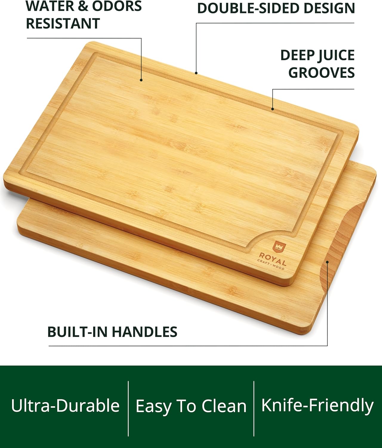 Bamboo Cutting Board for Kitch - Meal Prep Juice のレビューと価格