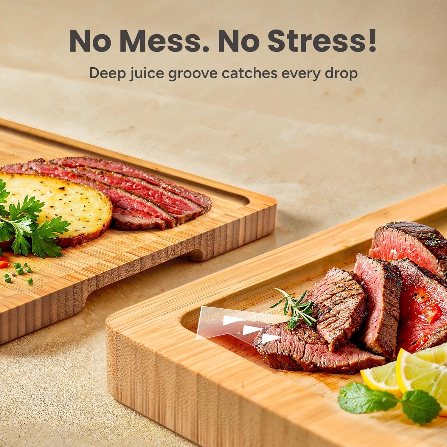 3-Piece Bamboo Cutting Board S - Meal Prep Juice のレビューと価格
